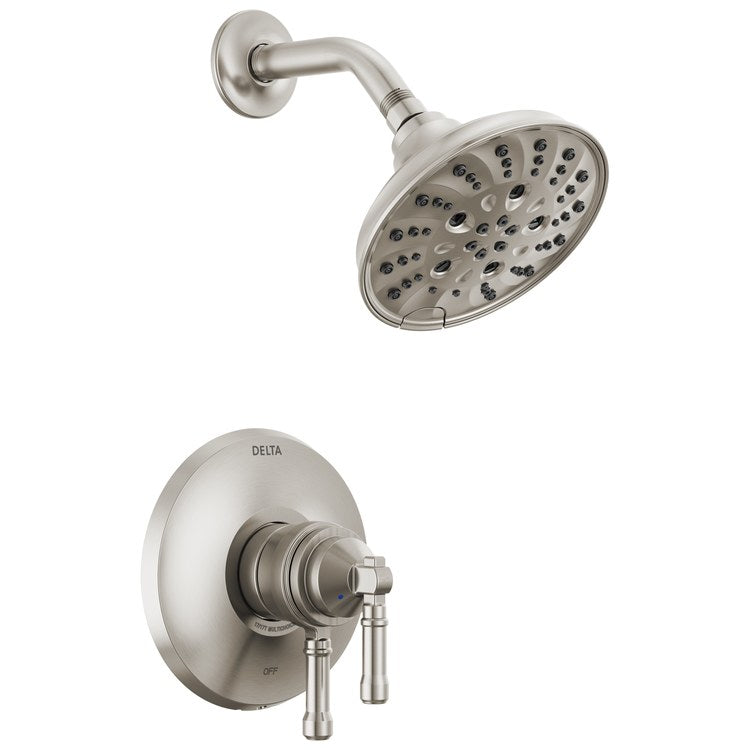 Shower Trim Broderick 17 Series Monitor 2 Lever Lumicoat Stainless WaterSense ADA 1.75 Gallons per Minute Round for MultiChoice Universal Rough - Image 1
