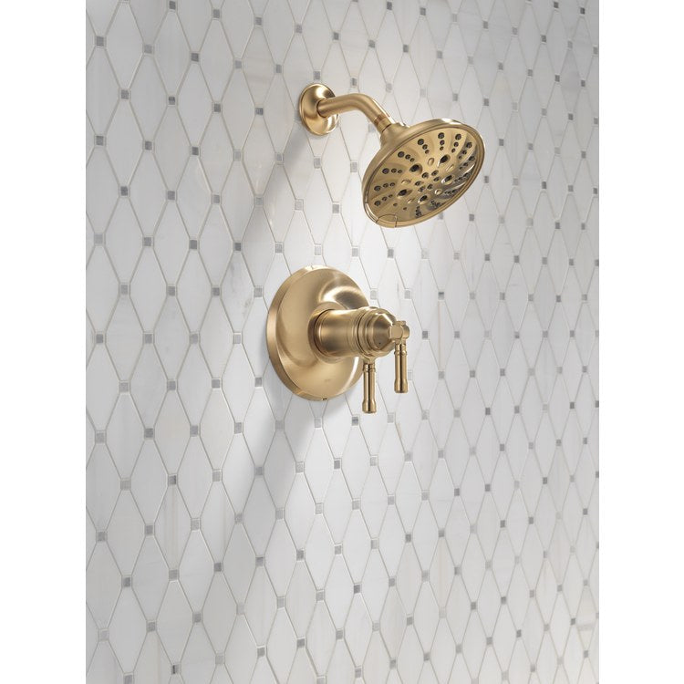 Shower Trim Broderick 17T Series Monitor 2 Lever Lumicoat Champagne Bronze WaterSense ADA 1.75 Gallons per Minute Round for MultiChoice Universal Rough - Image 2