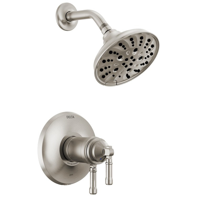 Shower Trim Broderick 17T Series Monitor 2 Lever Lumicoat Stainless WaterSense ADA 1.75 Gallons per Minute Round for MultiChoice Universal Rough - Image 1