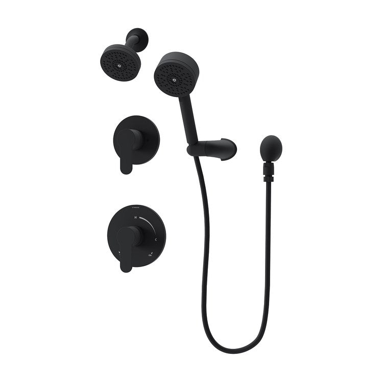 Shower Trim Identity 2 Lever Matte Black WaterSense ADA 1.5 Gallons per Minute 1 Function - Image 1