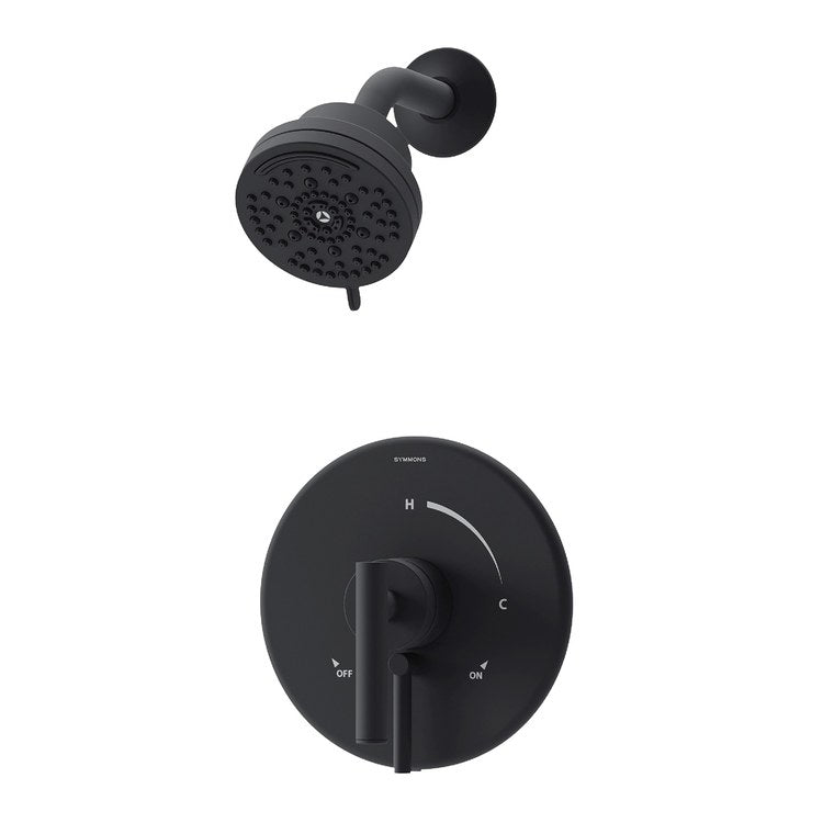 Shower Trim Dia 1 Lever Matte Black WaterSense ADA 1.5 Gallons per Minute 7 Function - Image 1