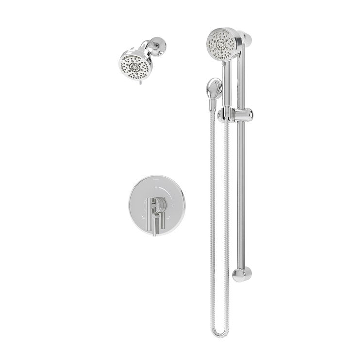 Shower Trim Dia with Handshower 1 Lever Polished Chrome WaterSense ADA 1.5 Gallons per Minute 7 Function - Image 1