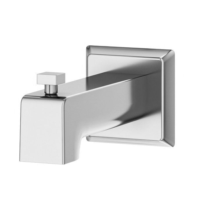 Tub Spout Verity Slip On with Diverter Polished Chrome 5-15/16 Inch - Image 1