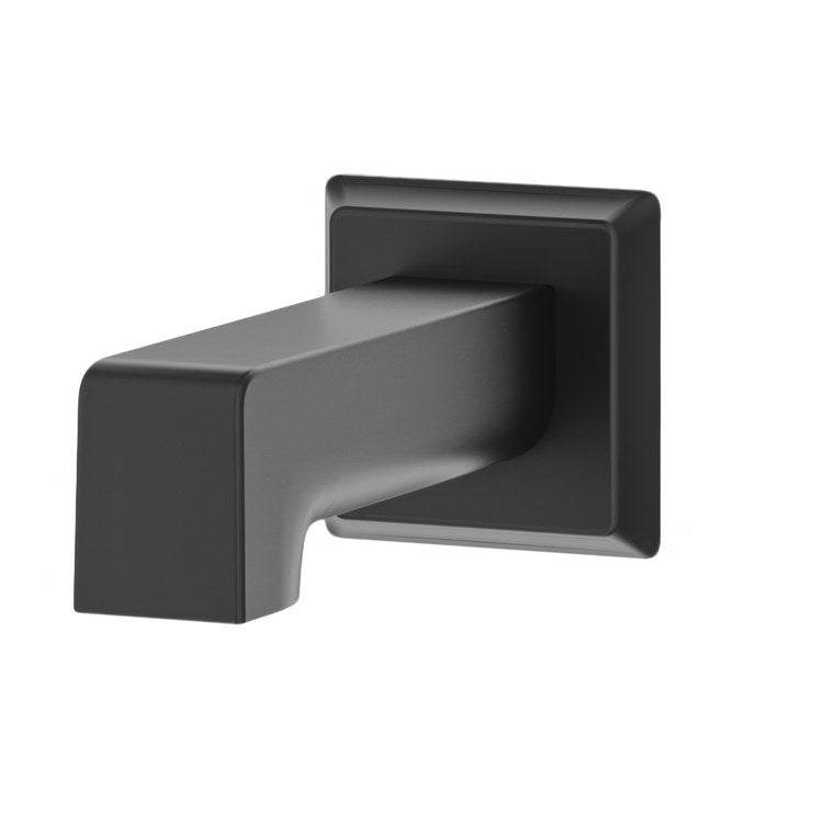 Tub Spout Verity Slip On Less Diverter Matte Black 5-15/16 Inch - Image 1