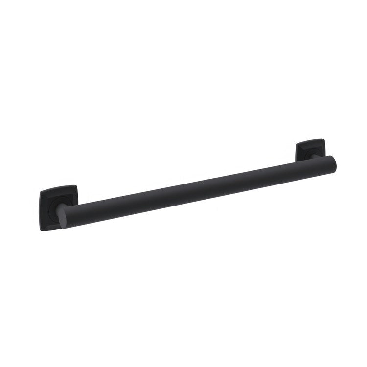 Grab Bar Oak 36 Inch Matte Black ADA Wall Mount - Image 1