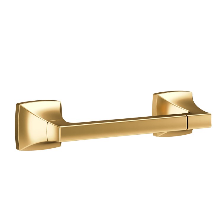 Toilet Paper Holder Oak Brushed Bronze Metal 7 Inch 2-5/16 Inch Wall - Image 1
