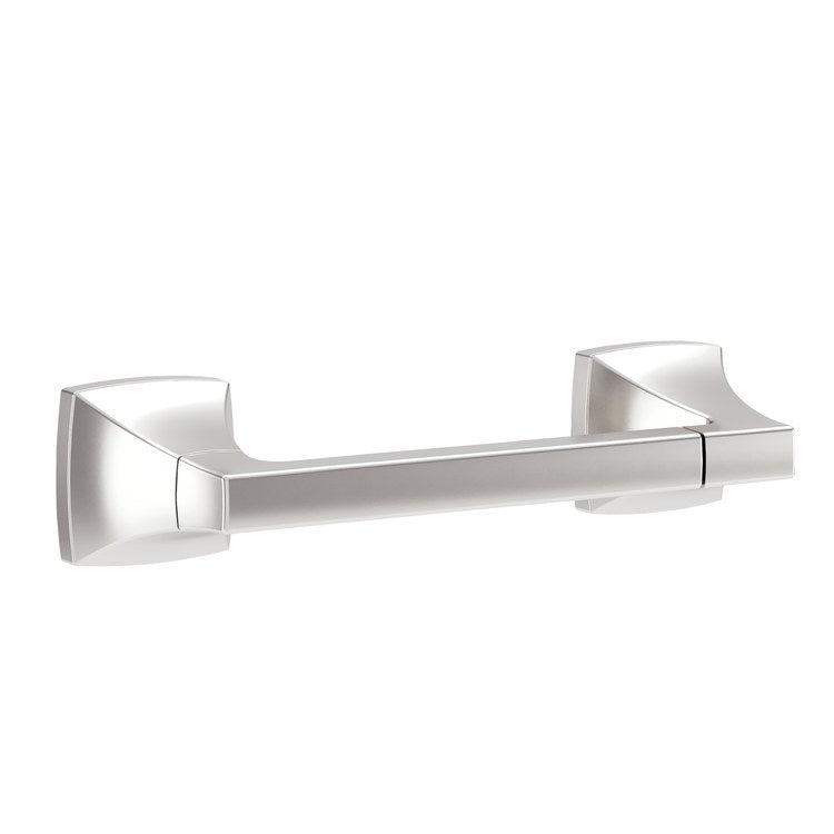 Toilet Paper Holder Oak Satin Nickel Metal 7 Inch 2-5/16 Inch Wall - Image 1