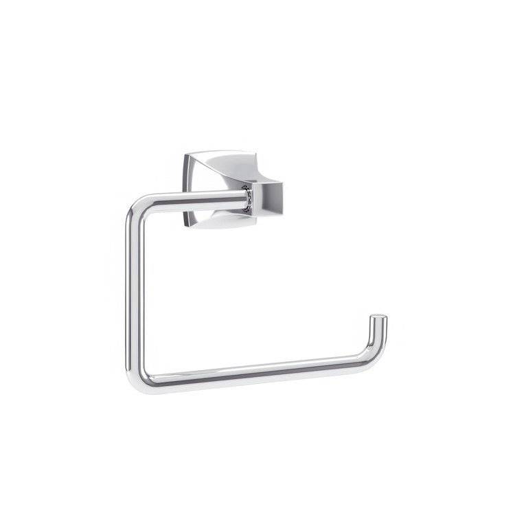 Towel Ring Oak Open Polished Chrome Metal 3-1/4 Inch - Image 1