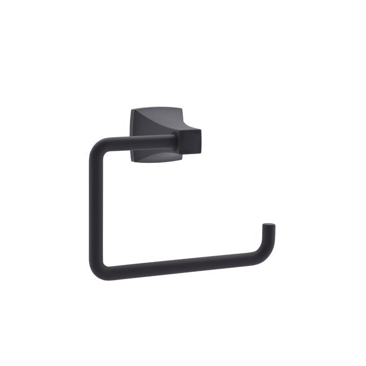 Towel Ring Oak Open Matte Black Metal 3-1/4 Inch - Image 1