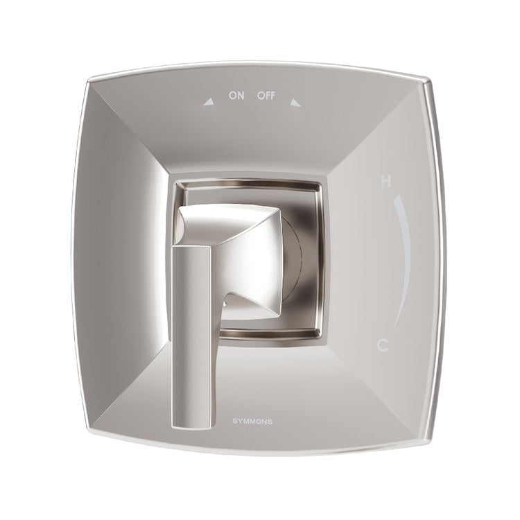 Shower Valve Trim Oak 1 Lever Satin Nickel ADA for 261/262 Series Temptrol Valve Not Included - Image 1