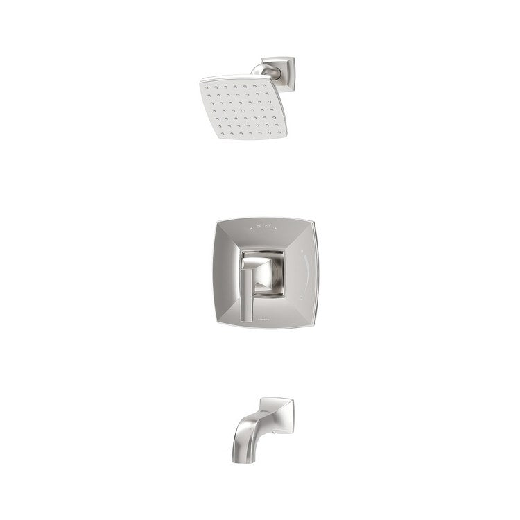 Tub and Shower Trim Oak 1 Lever Satin Nickel ADA 1.5 Gallons per Minute for 262 Series Temptrol Valve Not Included - Image 1