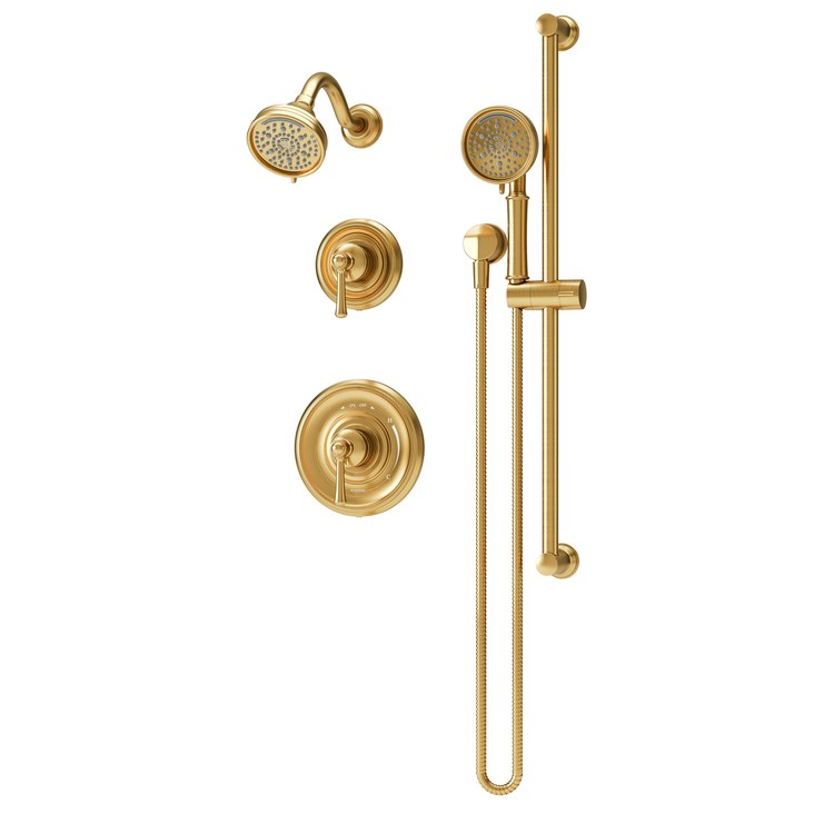 Shower Trim Braston with Handshower 2 Lever Brushed Bronze ADA 2.0 Gallons per Minute HydroMersion 7 Function with Non-Positive Shutoff for 261 Series Temprol Valve and 2DIVBODYSRT Diverter Valve Not Included