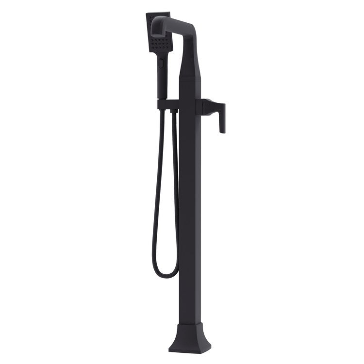 Tub Filler Oak Freestanding 1 Lever Matte Black 5.3 Gallons per Minute - Image 1
