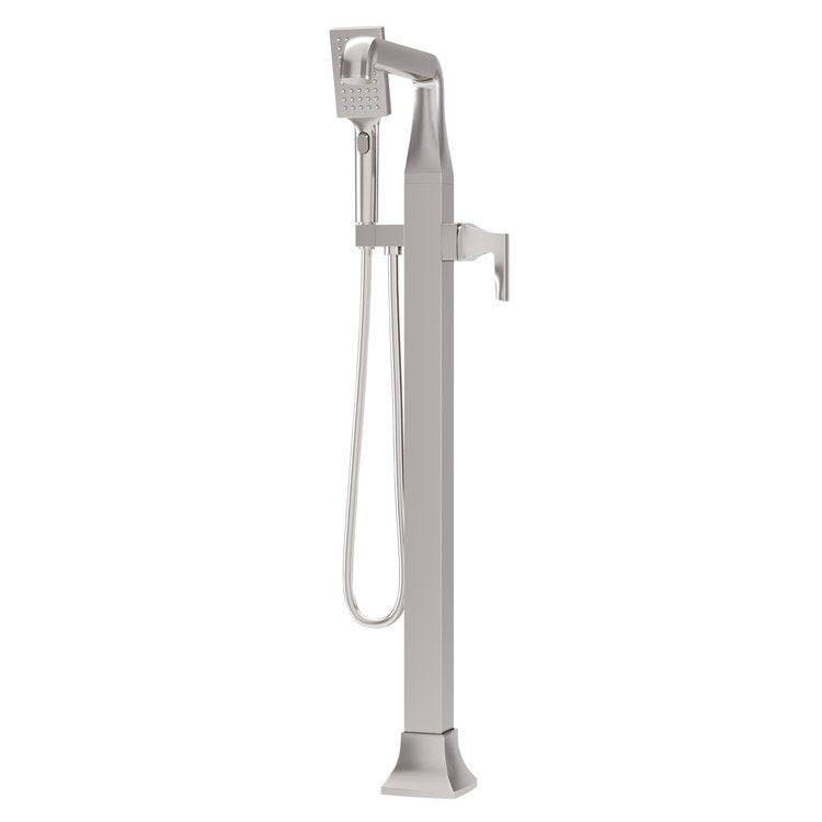 Tub Filler Oak Freestanding 1 Lever Satin Nickel 5.3 Gallons per Minute - Image 1