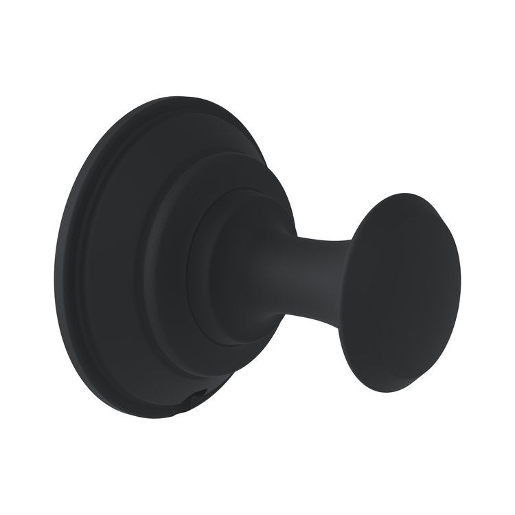 Robe Hook Braston Matte Black 1-13/16 Inch Metal - Image 1