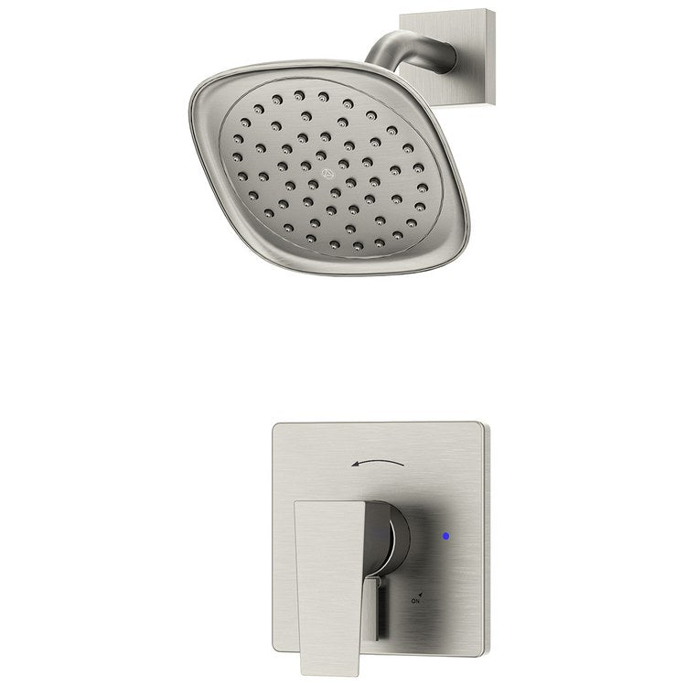 Shower Trim Verity with Integral Diverter 2 Lever Satin Nickel ADA 1.5 Gallons per Minute HydroMersion 1 Function for S261 Series Temprol Valve with Trim Modifier Not Included - Image 1