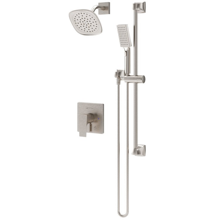 Shower Trim Verity with Integral Diverter and Handshower 2 Lever Satin Nickel ADA 1.5 Gallons per Minute HydroMersion 1 Function for S262 Series Temprol Valve with Trim Modifier Not Included - Image 1