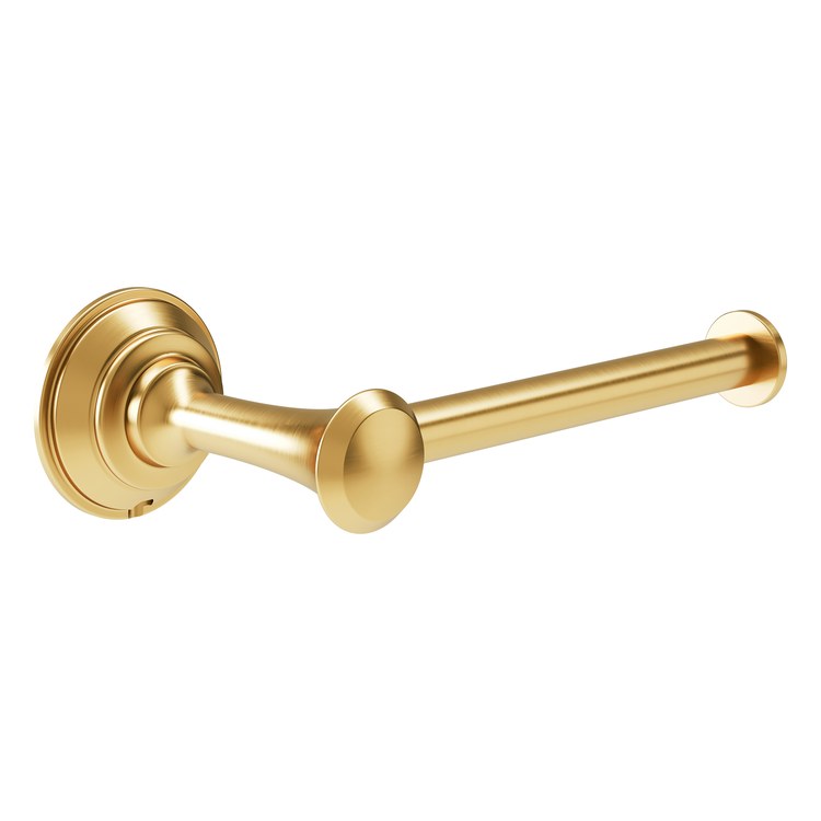 Toilet Paper Holder Braston Brushed Bronze Metal 6-1/2 Inch 2-3/8 Inch Wall - Image 1