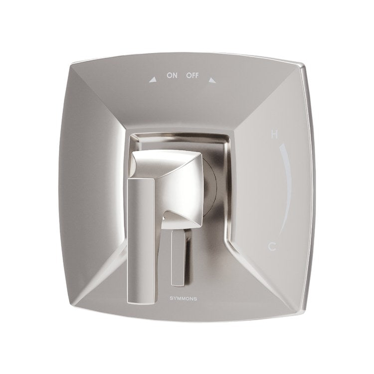 Shower Valve Trim Oak with Integral Diverter 1 Lever Satin Nickel ADA 2.0 Gallons per Minute for S261/S262 Series Temptrol Valve Not Included - Image 1