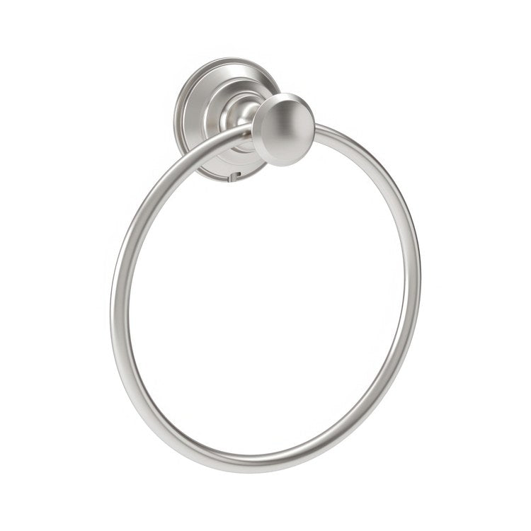 Towel Ring Braston Closed Satin Nickel Metal 2-1/8 Inch - Image 1