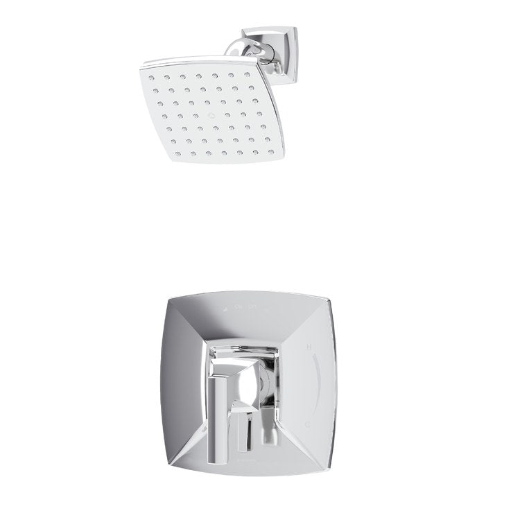 Shower Trim Oak with Integral Diverter 1 Lever Chrome ADA 2.0 Gallons per Minute HydroMersion 1 Function for S261 Series Temprol Valve with Trim Modifier Not Included - Image 1