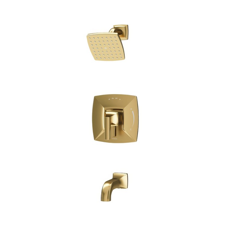 Tub and Shower Trim Oak with Integral Diverter 2 Lever Brushed Bronze ADA 1.5 Gallons per Minute for S262 Series Temptrol Valve Not Included - Image 1