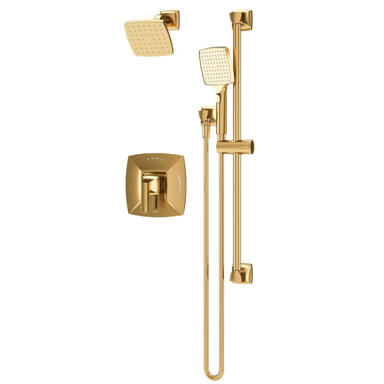 Shower Trim Oak with Integral Diverter and Handshower 1 Lever Brushed Bronze ADA 1.5 Gallons per Minute HydroMersion 1 Function with Non-Positive Shutoff for S262 Series Temprol Valve with Trim Modifier Not Included - Image 1