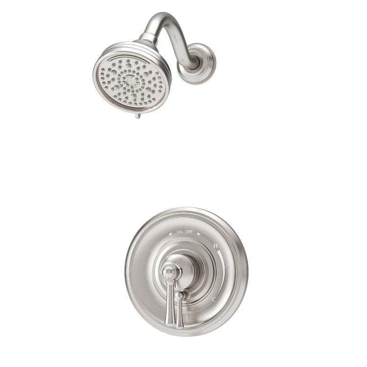 Shower Trim Braston with Integral Diverter 1 Lever Satin Nickel ADA 2.0 Gallons per Minute HydroMersion 7 Function with Non-Positive Shutoff for S261 Series Temprol Valve with Trim Modifier Not Included - Image 1