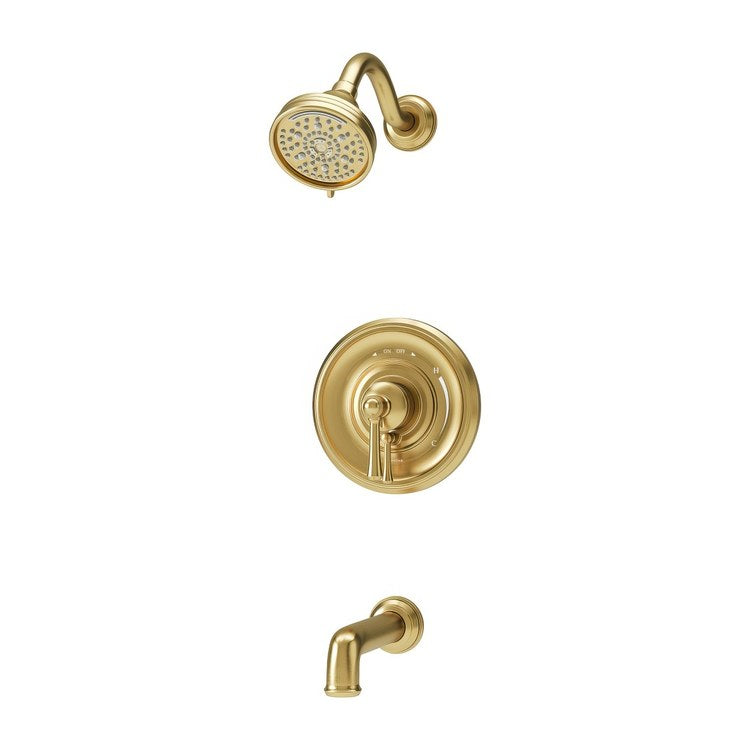 Tub and Shower Trim Braston with Integral Diverter 2 Lever Brushed Bronze ADA 1.5 Gallons per Minute for S262 Series Temptrol Valve Not Included - Image 1