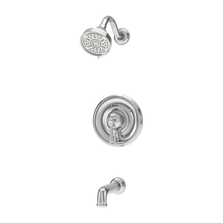 Tub and Shower Trim Braston with Integral Diverter 2 Lever Polished Chrome ADA 2.0 Gallons per Minute for S262 Series Temptrol Valve Not Included - Image 1