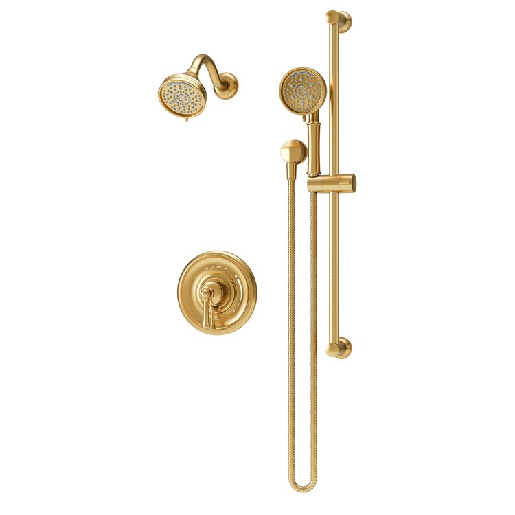 Shower Trim Braston with Integral Diverter and Handshower 1 Lever Brushed Bronze ADA 2.0 Gallons per Minute HydroMersion 7 Function with Non-Positive Shutoff for S262 Series Temprol Valve with Trim Modifier Not Included - Image 1