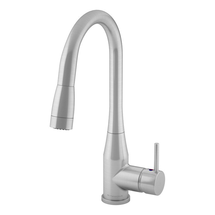 Kitchen Faucet Sereno 1 Lever ADA Stainless Steel Pull Down 2 Function 360 DEG Swivel 1 Hole 1.5 Gallons per Minute - Image 1
