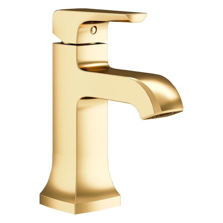 Lavatory Faucet Oak 1 Lever WaterSense Brushed Bronze 1.0 Gallons per Minute Fixed Metal Push Pop 1 Hole - Image 1