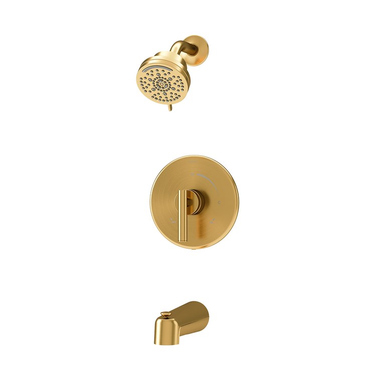 Tub and Shower Trim Dia 1 Lever Brushed Bronze WaterSense ADA 1.5 Gallons per Minute - Image 1