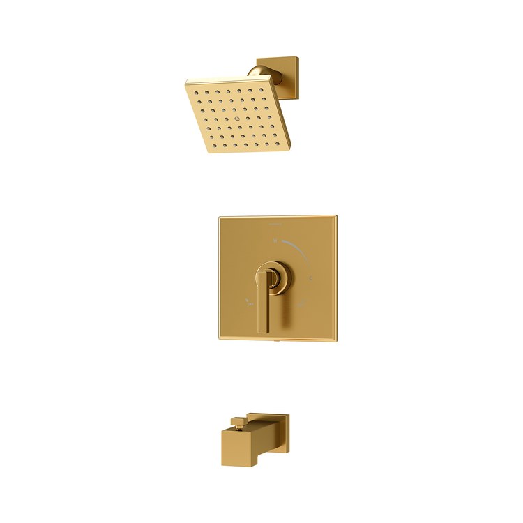 Tub and Shower Trim Duro 1 Lever Brushed Bronze WaterSense ADA 1.5 Gallons per Minute - Image 1