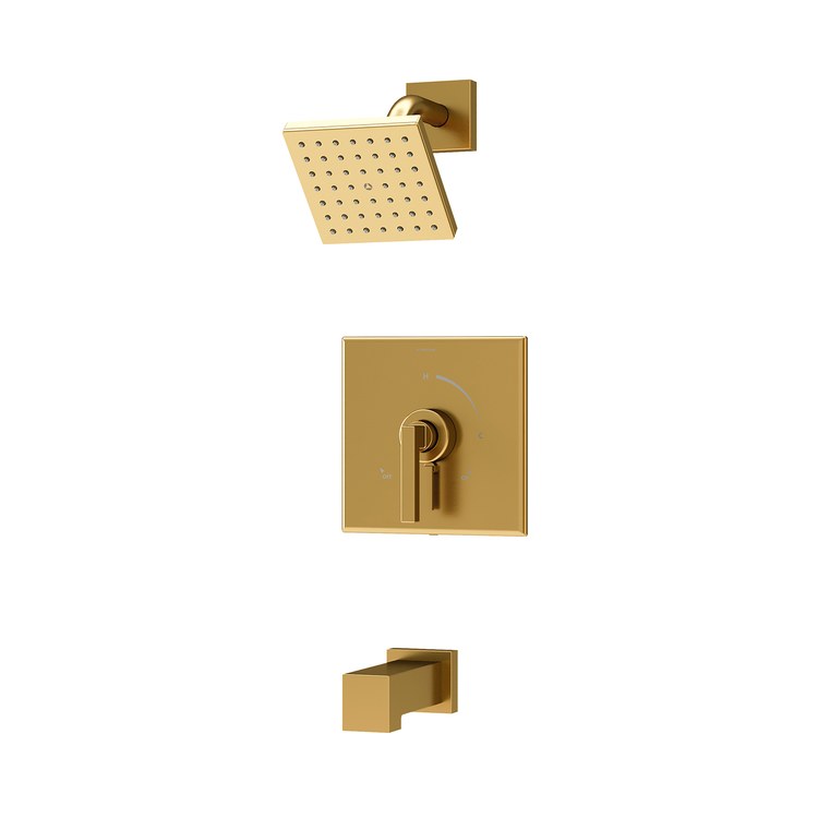 Tub and Shower Trim Duro Integral Diverter 1 Lever Brushed Bronze WaterSense ADA 1.5 Gallons per Minute - Image 1