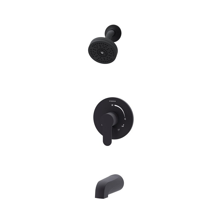 Tub and Shower Trim Identity Integral Diverter 1 Lever Matte Black WaterSense ADA 1.5 Gallons per Minute - Image 1