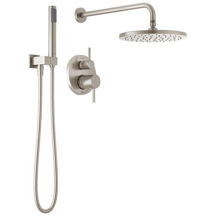 Tub and Shower Trim Modern Monitor 14 Series with 2 Function Diverter 2 Lever Spotshield Brushed Nickel WaterSense ADA 1.75 Gallons per Minute - Image 1