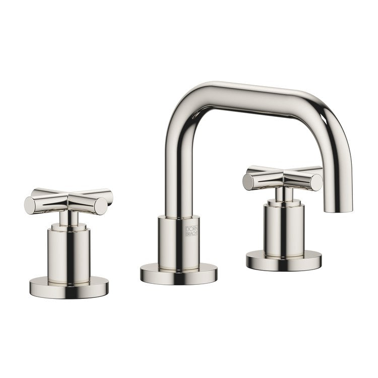 Lavatory Faucet TARA Mixer 2 Cross WaterSense Platinum 1.2 Gallons per Minute Pop-Up Waste 3 Hole