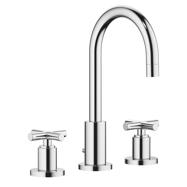 Lavatory Faucet TARA Mixer 2 Cross ADA WaterSense Chrome 1.2 Gallons per Minute Pop-Up Waste 3 Hole - Image 1
