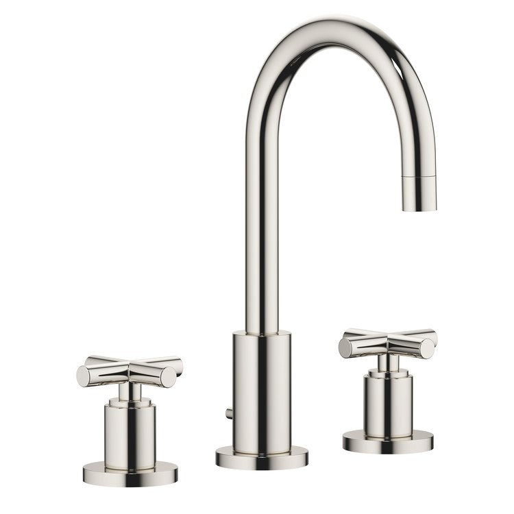 Lavatory Faucet TARA Mixer 2 Cross ADA WaterSense Platinum 1.2 Gallons per Minute Pop-Up Waste 3 Hole - Image 1