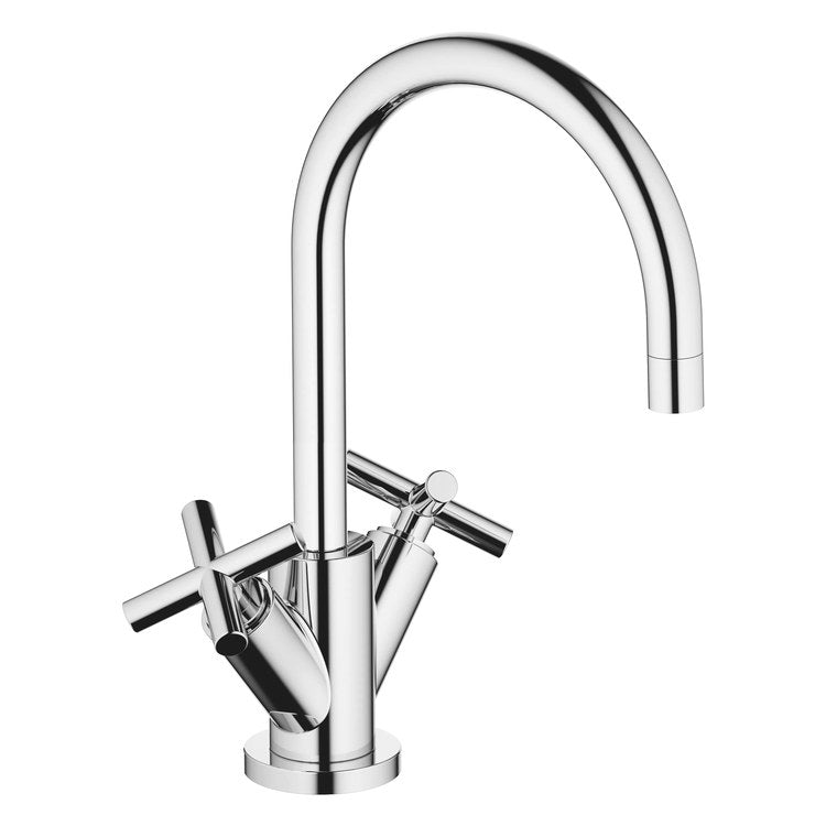 Lavatory Faucet TARA Mixer 2 Cross ADA WaterSense Chrome 1.2 Gallons per Minute Pop-Up Waste 1 Hole - Image 1
