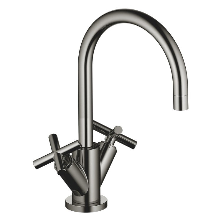 Lavatory Faucet TARA Mixer 2 Cross ADA WaterSense Dark Chrome 1.2 Gallons per Minute Pop-Up Waste 1 Hole - Image 1