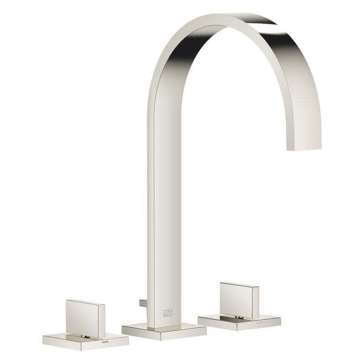 Lavatory Faucet MEM Mixer 2 Lever ADA WaterSense Platinum 1.2 Gallons per Minute Pop-Up Waste 3 Hole - Image 1
