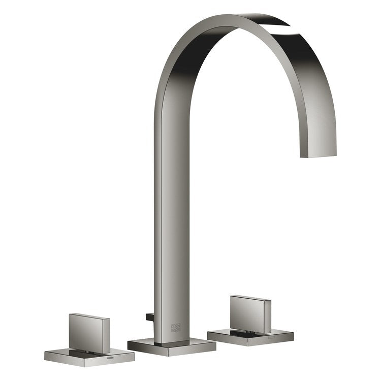 Lavatory Faucet MEM Mixer 2 Lever ADA WaterSense Dark Chrome 1.2 Gallons per Minute Pop-Up Waste 3 Hole - Image 1
