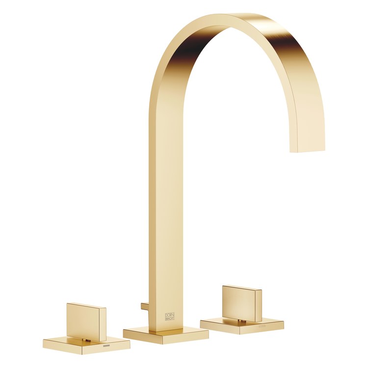 Lavatory Faucet MEM Mixer 2 Lever ADA WaterSense Brushed Durabrass 1.2 Gallons per Minute Pop-Up Waste 3 Hole - Image 1