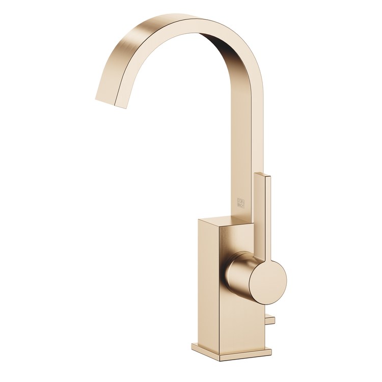 Lavatory Faucet MEM Mixer 1 Lever ADA Brushed Champagne 1.2 Gallons per Minute Pop-Up Waste 1 Hole - Image 1