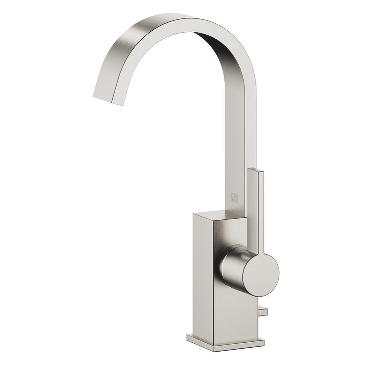 Lavatory Faucet MEM Mixer 1 Lever ADA Brushed Platinum 1.2 Gallons per Minute Less Drain 1 Hole - Image 1