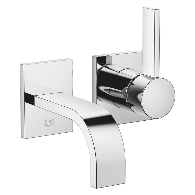 Lavatory Faucet MEM Wall Mount Mixer 1 Lever ADA Chrome 1.2 Gallons per Minute Less Drain 2 Hole - Image 1