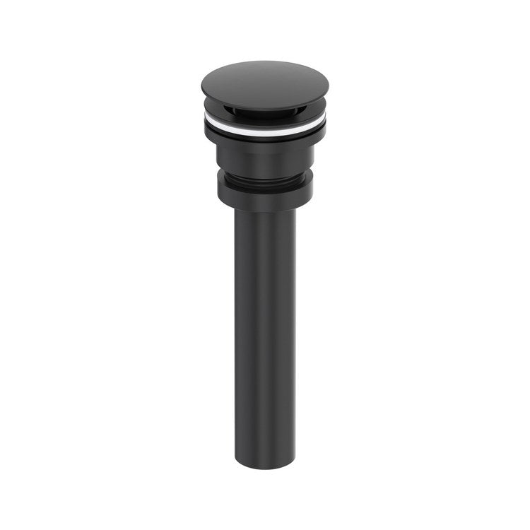 Lavatory Drain Universal Free Flow Open Black Brass